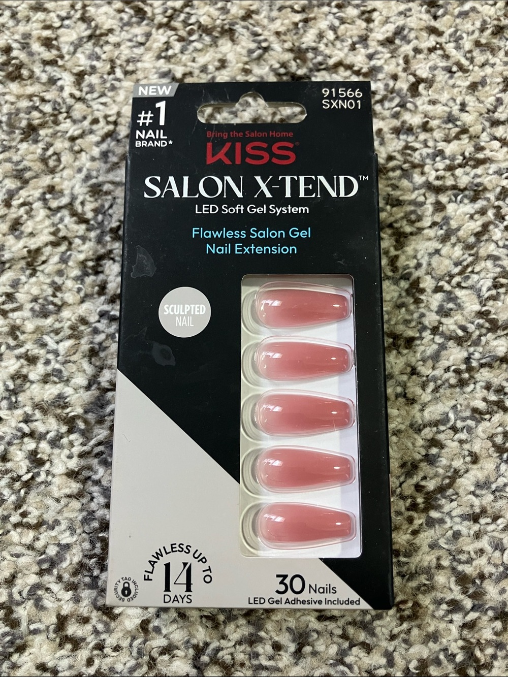 KISS Salon X-Tend LED Soft Gel Nails - Rose Mauve, New in Box